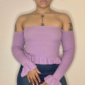 Off the Shoulder Crop Top